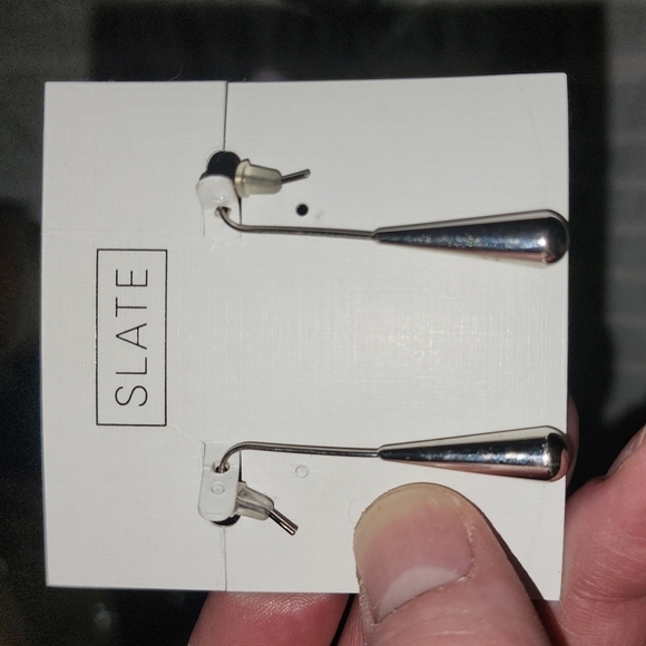 Bar Drop Earrings - Picture 3 of 3